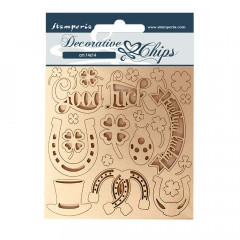 Stamperia Decorative Chips - Good luck