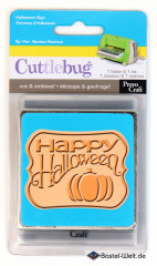 Cuttlebug - Cut and Emboss - Happy Halloween Sign