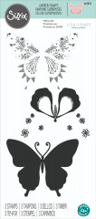Sizzix Layered Clear Stamps -  Decorated Butterfly