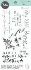 Sizzix Clear Stamps - Spring Bloom Sentiments
