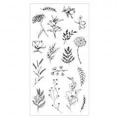 Sizzix - Clear Stamps by Lisa Jones - Garden Botanicals