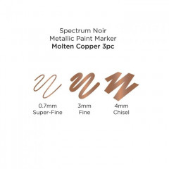 Spectrum Noir Acrylic Paint Marker Metallic Set - Molten Copper