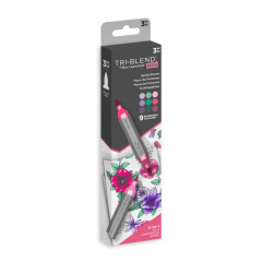 Spectrum Noir Triblend Brush Pen Set - Spring Blooms