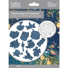 Clear Stamps and Cutting Die - 12 Days of Christmas - Twelve Days of Christmas