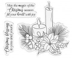 Clear Stamps and Cutting Die - Tis the Season Christmas Blessings