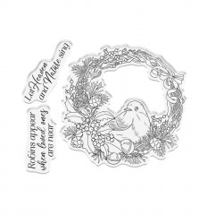 Clear Stamps and Cutting Die - Tis the Season Heaven and Nature Sing