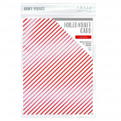 Tonic Foiled Kraft Card - Candy Stripe