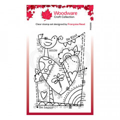 Clear Stamps - Rainbow heart