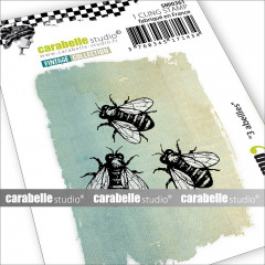 Carabelle Cling Stamps - Mini 3 Abeilles (Bienen)
