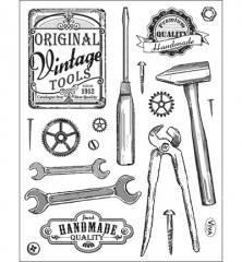 Clear Stamps Vintage Tools