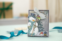 Clear Stamps - Vintage Snowman Christmas in your Heart