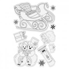 Clear Stamps and Cutting Die - Dashing Through the Snow