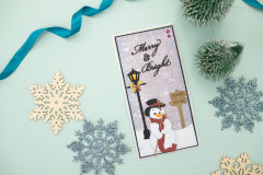 Clear Stamps and Cutting Die - Vintage Snowman Jolly Snowman