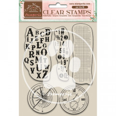 Stamperia Clear Stamps - Create Happiness alphabet and numbers