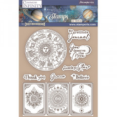 Cling Stamps - Cosmos Infinity zodiac and cards
