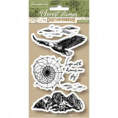 Cling Stamps - Forest Eagle