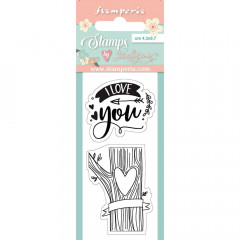 Stamperia Clear Stamps - I Love You, Love Story