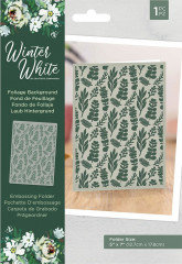 Embossing Folder - Winter White Foliage Background