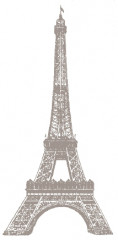 Holzstempel - Eiffelturm