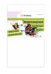 CraftEmotions A5 Watercolor Papier - brilliant weiß (200g)