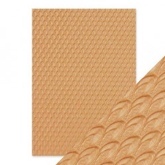 Tonic Studios Embossed Paper - Golden Scales