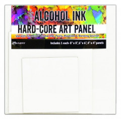 Alcohol Ink Hard Core Art Panels Square 4x4; 6x6; 8x8