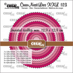 Crea-Nest-Lies XXL Stanze - Nr. 123 - Kreise mit umgekehrter Sca