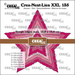 Crealies Crea-nest-dies XXL Sterne mit offenem Rand
