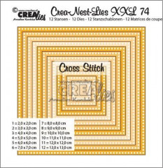 Crea-Nest-Lies XXL Stanze - Nr. 74 - cross stitch Quadrate