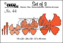 Set of 3 Stanze - Nr. 44 - Schmetterlinge 6