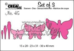 Set of 3 Stanze - Nr. 45 - Schmetterlinge 7