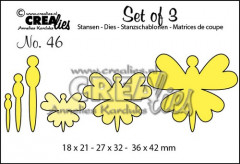 Set of 3 Stanze - Nr. 46 - Schmetterlinge 8