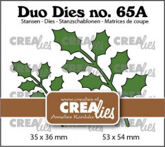 Crealies Duo Dies Nr. 65a - Holly Blätter 18