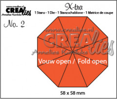 X-tra Fold Open Stanze - Nr. 2 - Octagon 8 Teile