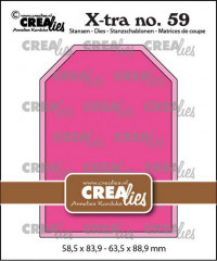 Crealies Xtra - No. 59 ATC Tag glatt