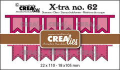 Crealies Xtra - No. 62 Fishtail Banner 2x