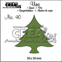 Crealies Uno - Nr. 40 - dicker Baum