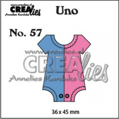 Crealies Uno - Nr. 57 - Strampler (klein)