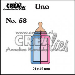 Crealies Uno - Nr. 58 - Babyflasche (klein)