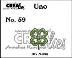 Crealies Uno - Nr. 59 - Kleeblatt