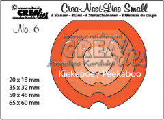 Crea-Nest-Lies Small Stanze - Nr. 6 - rund Peekaboo