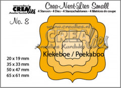 Crea-Nest-Lies Small Stanze - Nr. 8 - Peekaboo Ornament Quadrat
