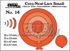 Crea-Nest-Lies Small Stanze - Nr. 14 - 4x Ballons rund