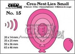Crea-Nest-Lies Small Stanze - Nr. 15 - 4x Ballons oval