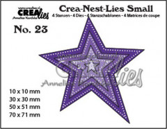 Crea-Nest-Lies Small Stanze - Nr. 23 - Stern mit doppelten Punkt