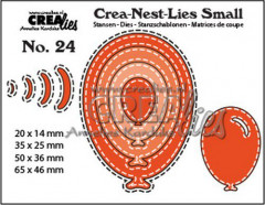 Crea-Nest-Lies Small Stanze - Nr. 24 - Luftballons mit Sticklini