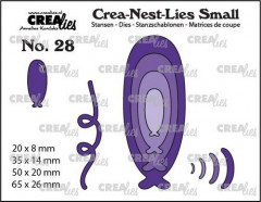 Crea-nest-Lies - Kleine längliche Luftballons 4x