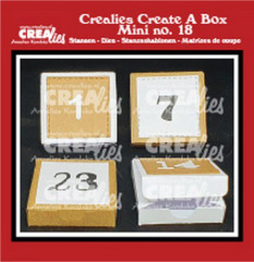 Crealies Create A Box Mini No. 18 - Adventsbox mit Zahlen