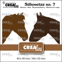 Crealies Silhouetzz No. 7 - Pferdeköpfe