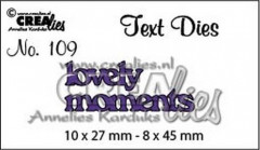 CREAlies Text Dies - Nr. 109 - lovely moments